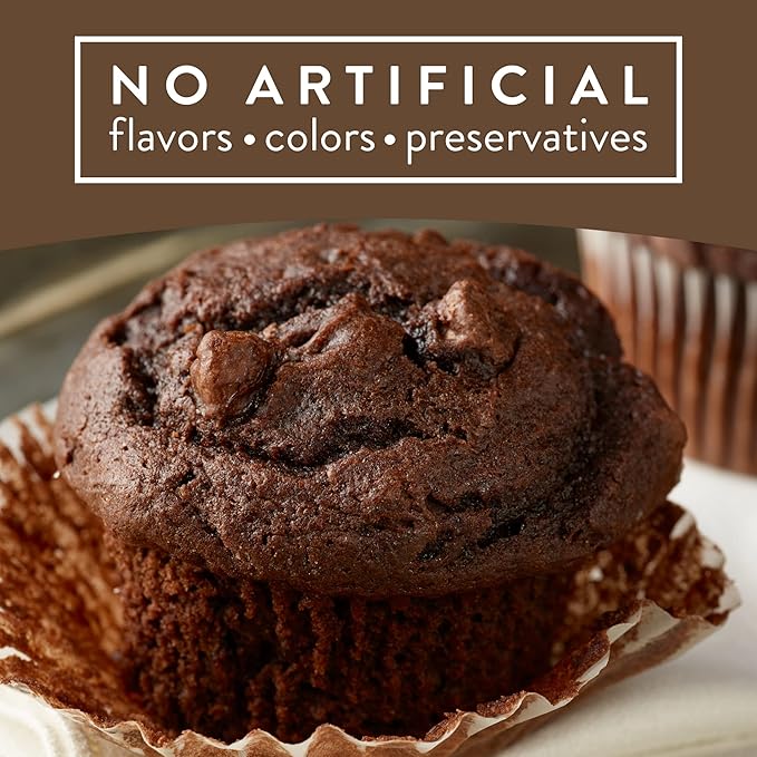 Krusteaz Muffin Mix, Double Chocolate Muffin Mix, Made with Real Chocolate Chips & No Artificial Flavors, Colors or Preservatives, 20 Ounce Box (Pack of 4)