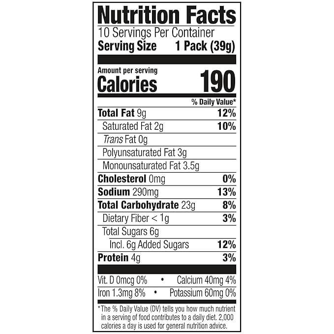 Lance Sandwich Crackers, Captain's Wafers Peanut Butter and Honey, 10 Packs, 6 Sandwiches Each