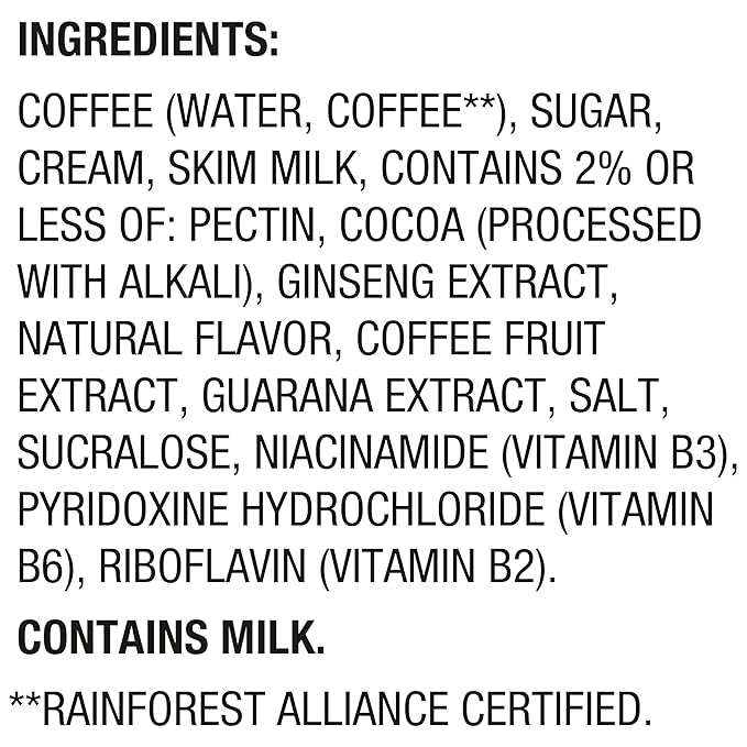 SToK Cold Brew Energy Mocha Cream, Energy Coffee Beverage with 195mg Caffeine to Help Support Focus, Canned Coffee with B-Vitamins, Guarana and Ginseng, 11 fl oz, 12pk