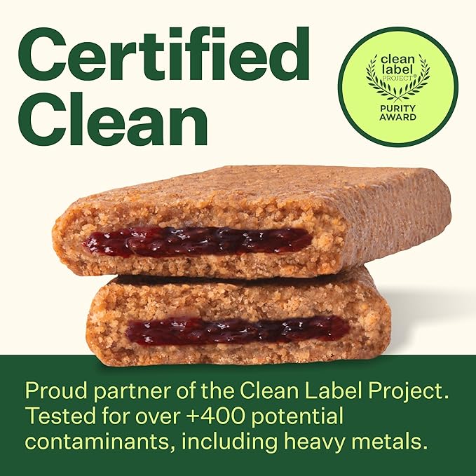 Yumi Organic Toddler Snacks Bars - Gluten-Free, No Added Sugar, 7+ Vegetables, Soft-Baked Crust, Yumi Bars Healthy Toddler Organic Snacks - School Safe for Lunch Boxes, Blueberry & Purple Carrot (30ct.)