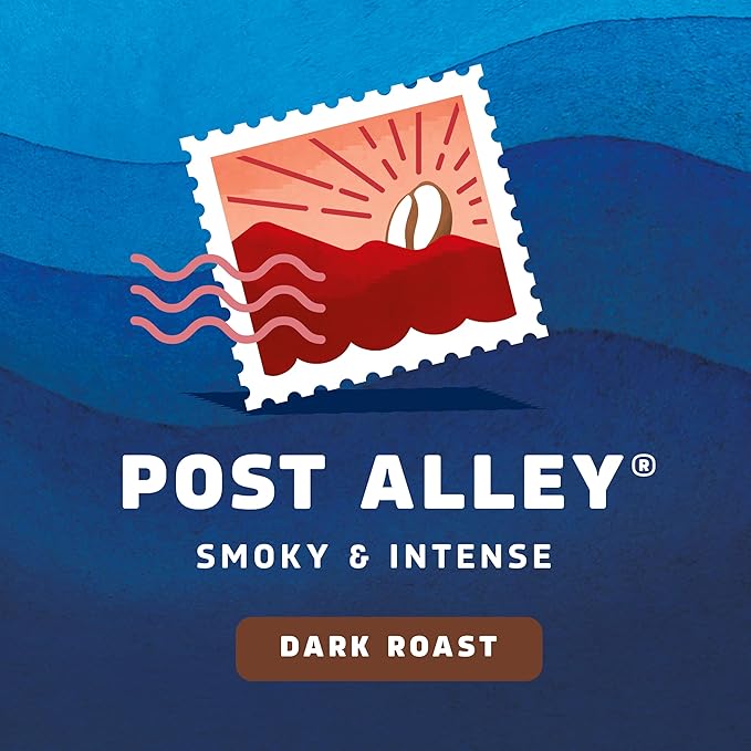 Seattle???Best Coffee, Dark Roast Ground Coffee, Post Alley, 100% Arabica, 1 Bag (20 oz)
