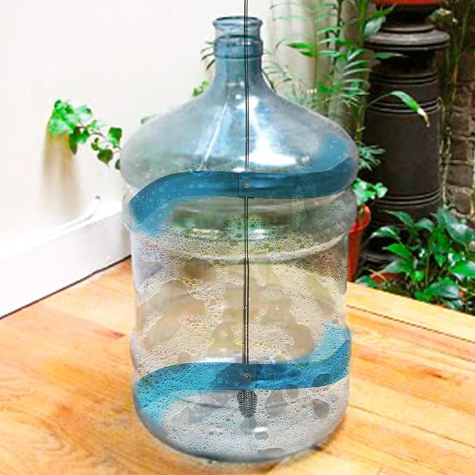 VINUM Carboy Cleaner - 27" Long Bottle Brush for Carboys, Jugs, Water Bottles & Demijohns - Modular & Universal Scrub Brush Cleaning Supplies for Brewing & Wine Making Equipment
