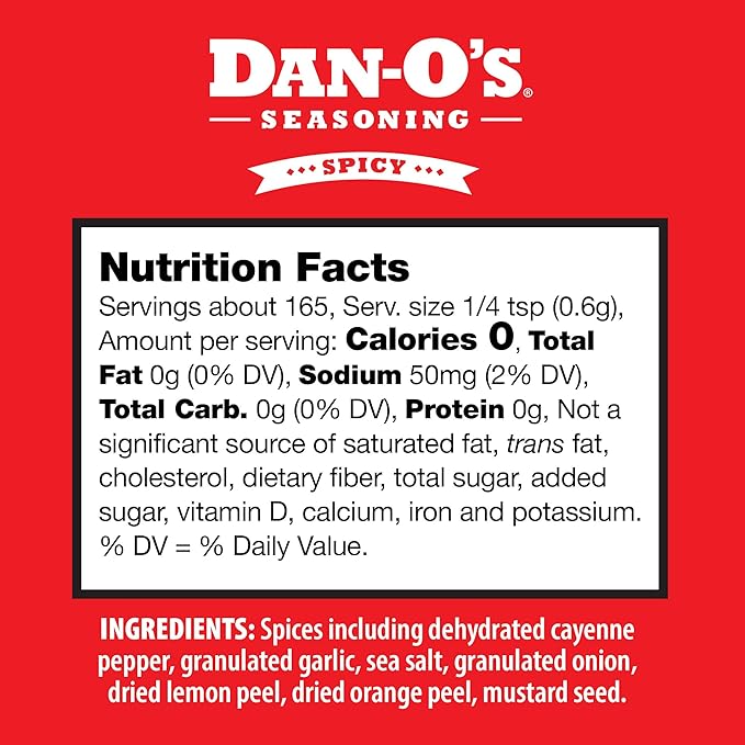 Dan-O's 3 Bottle Seasoning Set, Small Bottles, 3 Pack, Includes Spicy, SEA-soning and Cajun Seasonings, Sugar Free, Zero Calorie, Use this Seasoning Kit on Meat, Seafood or Jambalaya