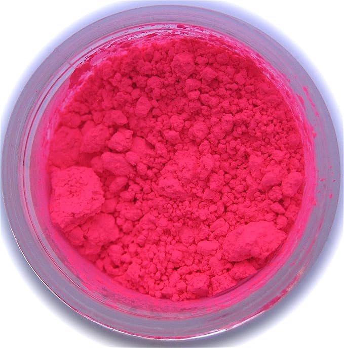 Sunflower Sugar Art Neon Pink Glow In The Dark Petal Dust Food Color - Deep, Rich Pink Matte Powder Cake Accessories for Cake Decoration - 4 Grams Non-Toxic Baking Stuff