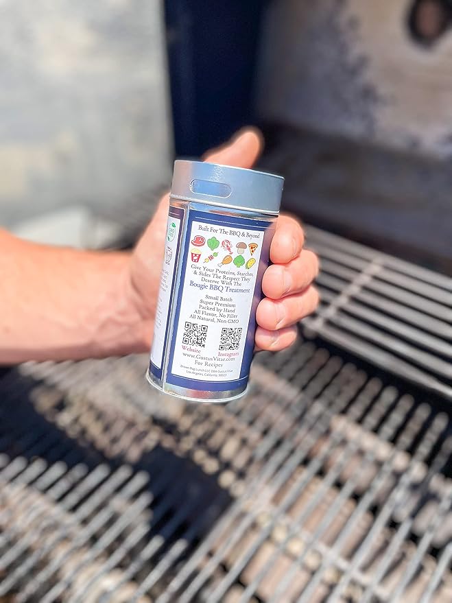 Argentine Chimichurri & Steak Seasoning | Gourmet Seasoning | Artisan Spice Blend | All Natural | Non GMO | 4.8 oz (136g) | Small Batch | Bougie BBQ | Gustus Vitae | #873