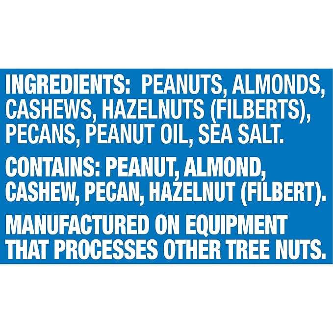 PLANTERS Salted Mixed Nuts, Party Snacks, Plant-Based Protein, 27 Oz Canister (Pack of 2)
