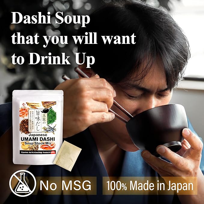 Chaganju Dashi Stock, Dashi Packet ??Ramen Broth, Miso Soup, Udon, Shabu Shabu & Hot Pot Soup Base ??Rich Umami Flavor, 8 Carefully Selected Ingredients ??Authentic Japanese Umami Dashi, Made in Japan, 8g 횞 15pacs