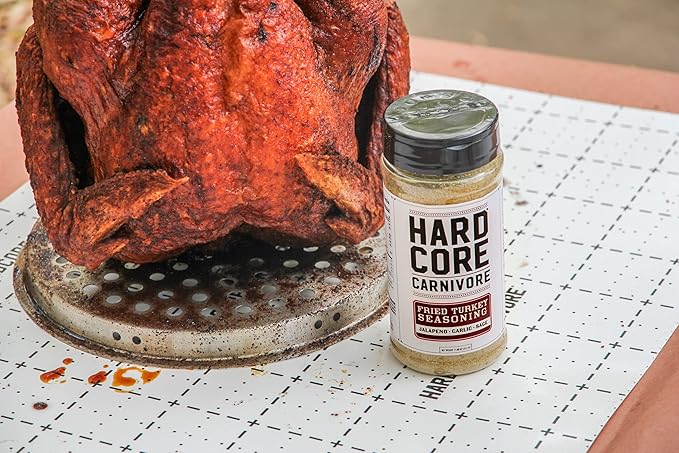 Hardcore Carnivore Limited Edition Fried Turkey Seasoning (11 oz Shaker) Texas-Made Blend for Turkey, Chicken Wings, Pot Pie and More