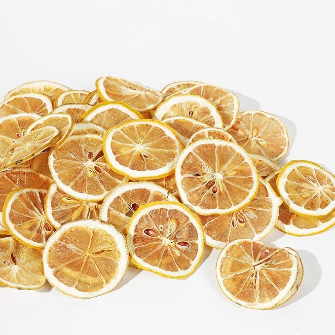 9oz Dehydrated Fruit Slices Cocktail Garnish Set, Featuring Dried Orange, Lime, and Lemon Slices, Plus 10 Pcs Drink Umbrella Picks, Ideal for Baking Party DIY Decorations.