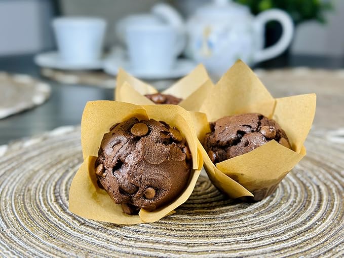 Molibake Chocolate Muffin Mix - Pack of 1 ??Premium Chocolate Muffins Baking Mix with Cocoa Powder and Real Chips for Home Oven and Maker ??14 oz ??Easy-to-Use Mix for Fluffy, Bakery-Style Homemade