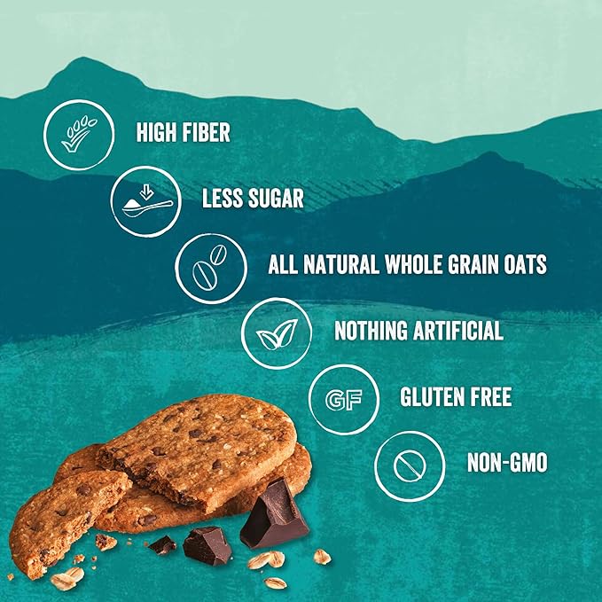 Nairn's Gluten-Free Chocolate Chip Oat Grahams - Healthy, Tasty and Safe for Celiacs. Perfect On-the Go Snack. High Fiber, No Artificial Colors, Flavors, or Preservatives, 5.64oz, Pack of 6