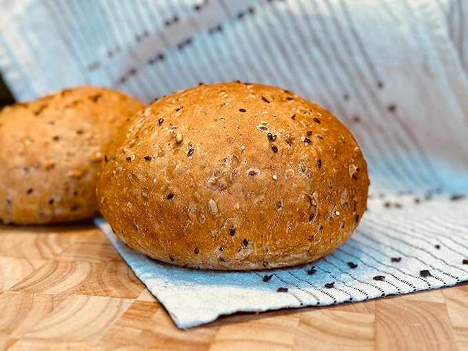 Molibake 8 Grain Bread Mix Pack of 2- All-Natural Multigrain Baking Mix for Bread Machine and Oven - 15 oz - Multigrain Grain Mix for with Flax, Millet & Rye - Easy-to-Use Breads Maker Mix for Homemade Baking