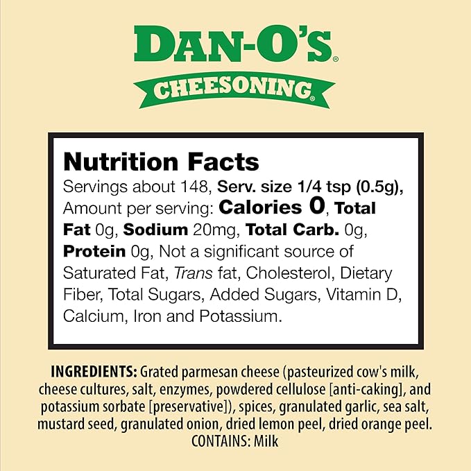 Dan-O's 3 Bottle Seasoning Set, Small Bottles, 3 Pack, Includes Crunchy, Cheesoning and Jalapeño Cheesoning Seasonings, Sugar Free, Zero Calorie, Use this Seasoning Kit in Snacks, Pasta or Sauce