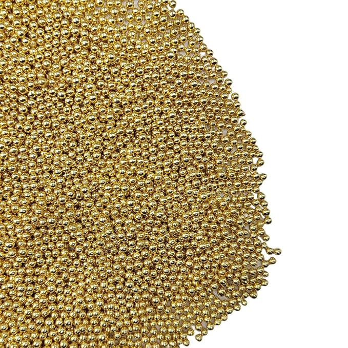 Homankit Gold Nonpareils Sprinkles Edible Cookie Decorations Mini Pearls for Decorating Cake, Baking, Cupcake Toppers, Ice Cream, Donuts 3.88 Ounce