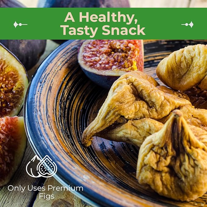 Sincerely Nuts Organic Dried Turkish Figs (5 LB)-Vegan, Kosher, and Gluten-Free Food-Nutritious and Delicious On-the-Go Snack-Loaded with Vitamins and Minerals-Enjoy for Breakfast, Lunch, and Dinner