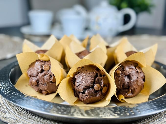 Molibake Chocolate Muffin Mix - Pack of 1 ??Premium Chocolate Muffins Baking Mix with Cocoa Powder and Real Chips for Home Oven and Maker ??14 oz ??Easy-to-Use Mix for Fluffy, Bakery-Style Homemade