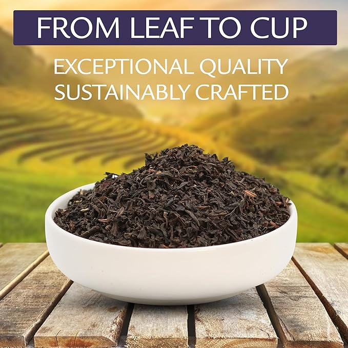 Birdsong Rufous Pekoe -Organic East Indian Orange Pekoe Tea with Malt, Spice and Wood Notes, 100% Natural Sweet Caffeinated English Breakfast Black Tea, 20 Non-GMO Plant-Based Pyramid Tea Bags
