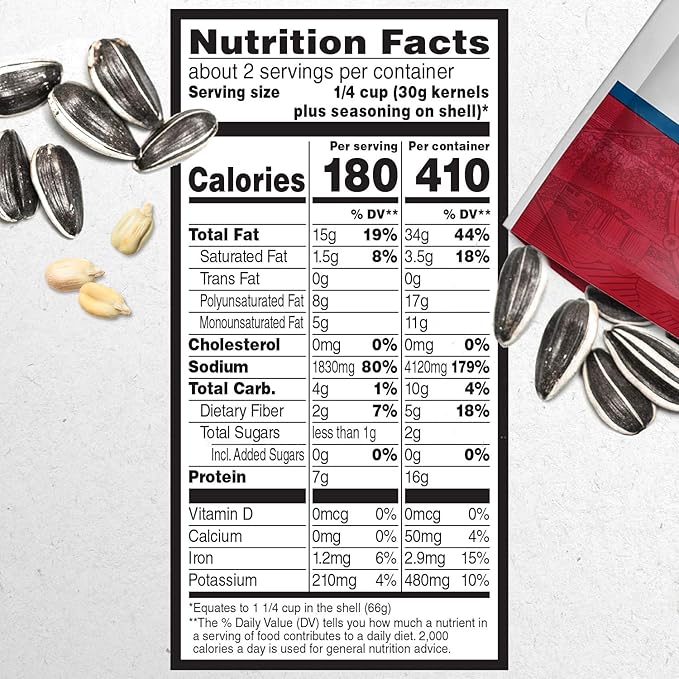 DAVID Roasted and Salted Jumbo Sunflower Seeds, Bacon Mac and Cheese Flavor, 5.25oz. (Pack of 12)