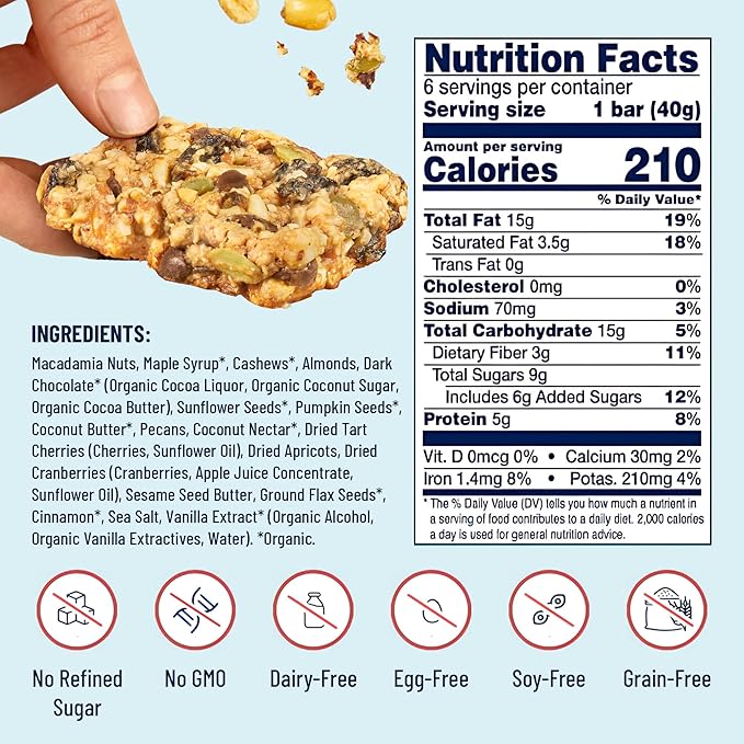 The YES Bar YES Bar ??Macadamia Chocolate ??Plant Based Protein, Decadent Snack Bar ??Vegan, Paleo, Gluten Free, Dairy Free, Low Sugar, Healthy Snack, Breakfast, Low Carb, Keto Friendly (Pack of 6)