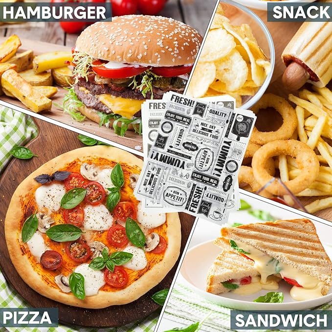 Seajan 13x15.8 Inch Newsprint Wax Paper Sheets Newspaper Theme Food Basket Liners Grease Resistant Paper Waterproof Sandwich Wrapping Paper Bakery Tissue for Hamburger Baking Kitchen Picnic (1000 Pcs)