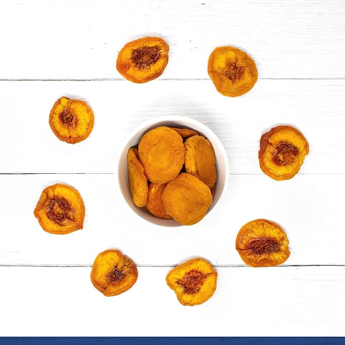 Traina Home Grown California Extra Fancy Sun Dried Peach Halves - Healthy, No Sugar Added, Non GMO, Gluten Free, Vegan, Value Size (5 lbs)