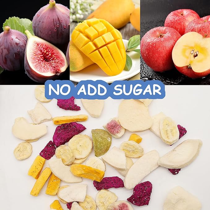ONETANG Freeze-Dried Mixed Fruit, 12 Pack Single-Serve Pack, Non GMO, Kosher, No Add Sugar, Gluten free, Vegan, Holiday Gifts, Healthy Snack 0.35 Ounce