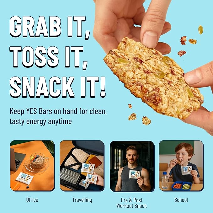 The YES Bar ??Strawberry Coconut ??Plant Based Protein, Decadent Snack Bar ??Vegan, Paleo, Gluten Free, Dairy Free, Low Sugar, Healthy Snack, Breakfast, Low Carb, Keto Friendly (Pack of 6)