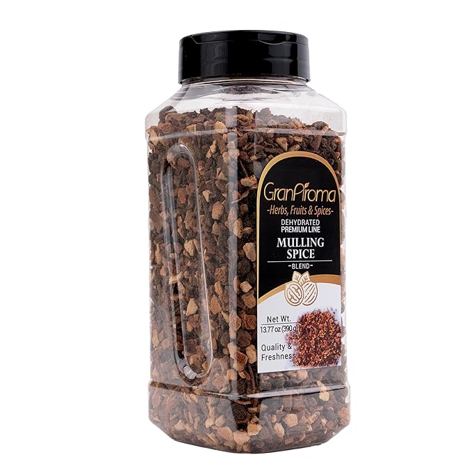 GranAroma Mulling Spice Blend, Sweet & Aromatic, Holiday Spice Blend, Potpourris & Teas (13.77 Ounce)