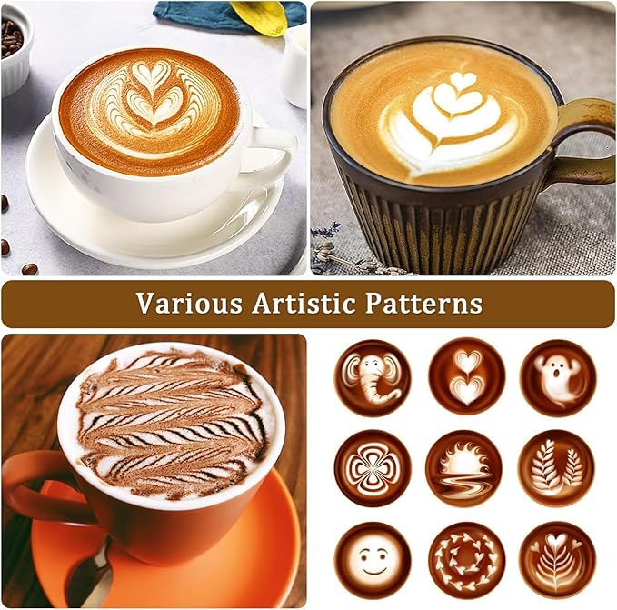 Milk Frothing Pitcher, 350ml/600ml (12oz/20oz) Milk Frother Cup Stainless Steel Jug Steaming Pitcher, Milk Coffee Cappuccino Latte Art Barista Steam Pitchers Milk Jug Cup with Decorating Pen