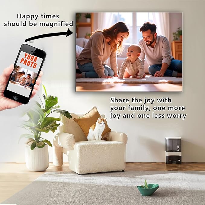 Personalized Custom Canvas Prints, Photo on Canvas Transform Your Photos into Stunning Framed Wall Art-Digitally Printed Photo to Canvas - Ideal for Home Decor, Gifts (48L?쐘36W" 120x90cm)