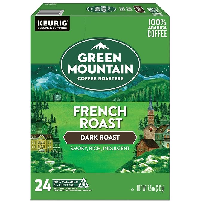 Green Mountain Coffee Roasters French Roast Keurig K-Cup Pods, Dark Roast Coffee, 96 Count