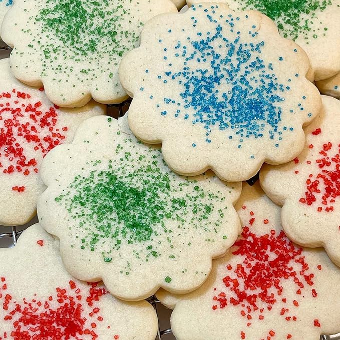 Twisweet Christmas Sprinkles 12oz, Red Green White Sprinkle for Cake Decorating, Edible Christmas Tree Sugar Sprinkles for Baking, Candy Pearls Mix, Cake Topper Ice Cream Cupcake Cookie Toppings Dessert Festival Decorations