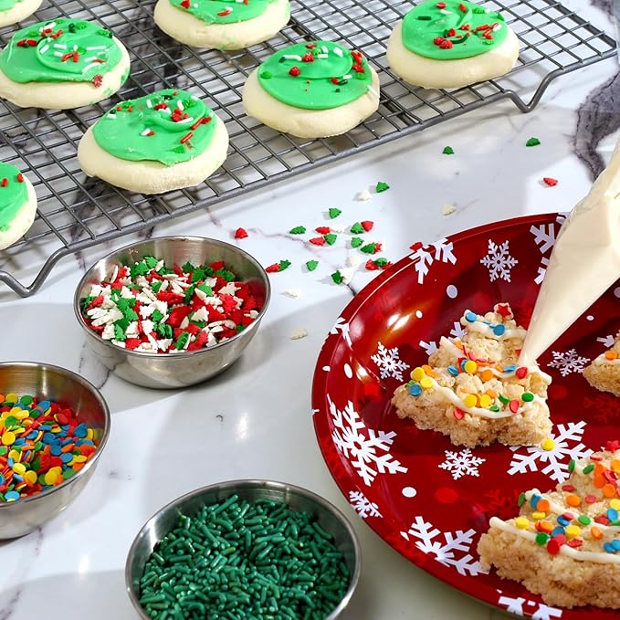 Christmas Tree Sprinkles - 1.7 Pounds - Bulk Red and Green Confetti Sprinkles - Holiday Sprinkles for Cookie Decorating - Christmas Jimmies for Gingerbread Cookies, Baking, Cupcakes