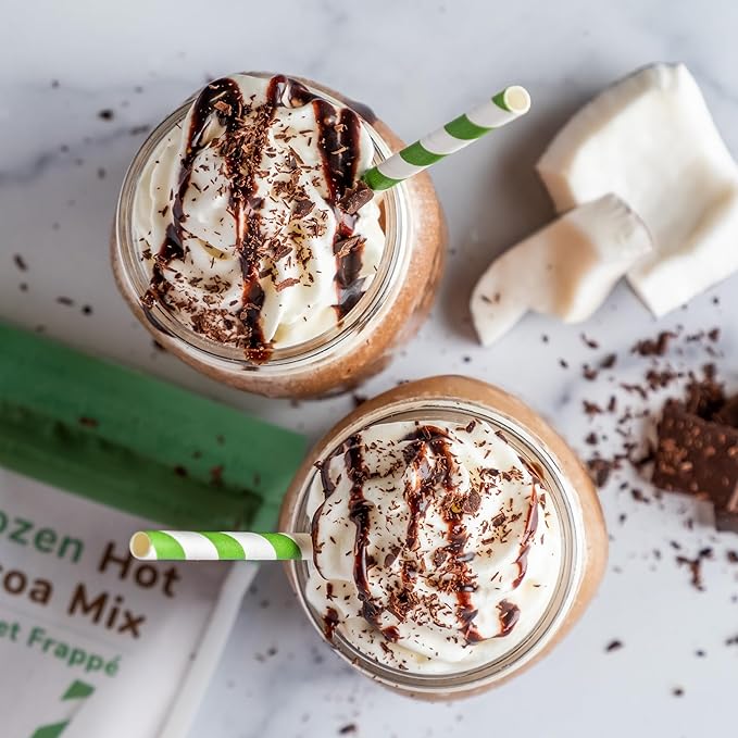 Bare Life: Dairy Free Frozen Hot Cocoa | Blended Premium Frappe Iced Hot Chocolate Smoothie | Vegan, Organic, Gluten Free, Paleo, Lactose Free, Soy Free | 10.16 oz