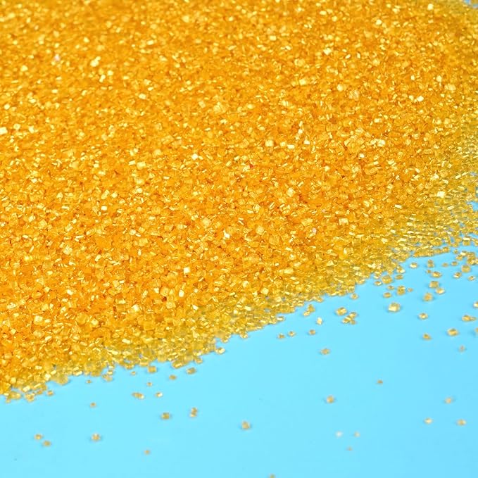 Bronzing Gold Sanding Sugar Sprinkles, Food Grade, 150g, Edible Sprinkles for cupcake decorating, Cake Toppers, Sprinkles Decoration, Ice Cream, Wedding Party Valentines Halloween Christmas Supplies