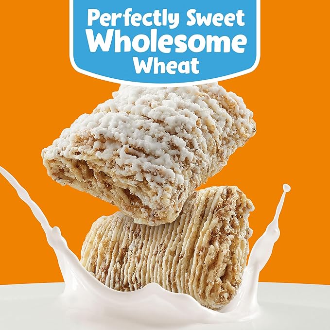 Kellogg's Frosted Mini-Wheats Breakfast Cereal Cups, High Fiber Cereal, Kids Snacks, Original, 30oz Case (12 Cups)