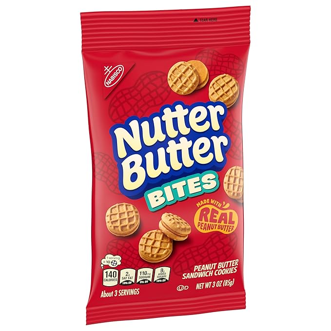 Nutter Butter Bites Peanut Butter Sandwich Cookies, 12 - 3 oz Bags