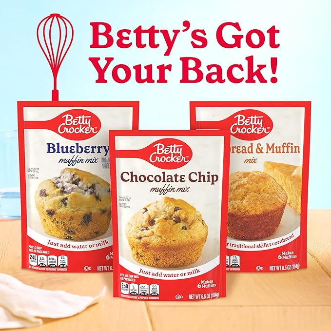 Betty Crocker Wild Blueberry Muffin and Quick Bread Mix, 16.9 oz.