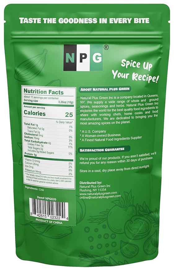 NPG Sichuan Chili Peppers 4 Ounces, Mild, Used in Mexican, Chinese, Thai Dishes, Premium Szechuan Dried Red Chilies for Chili Oil, Paste, and Sauce
