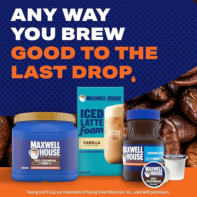 Maxwell House 23.1oz Ground Coffee Medium 100% Colombian Roast