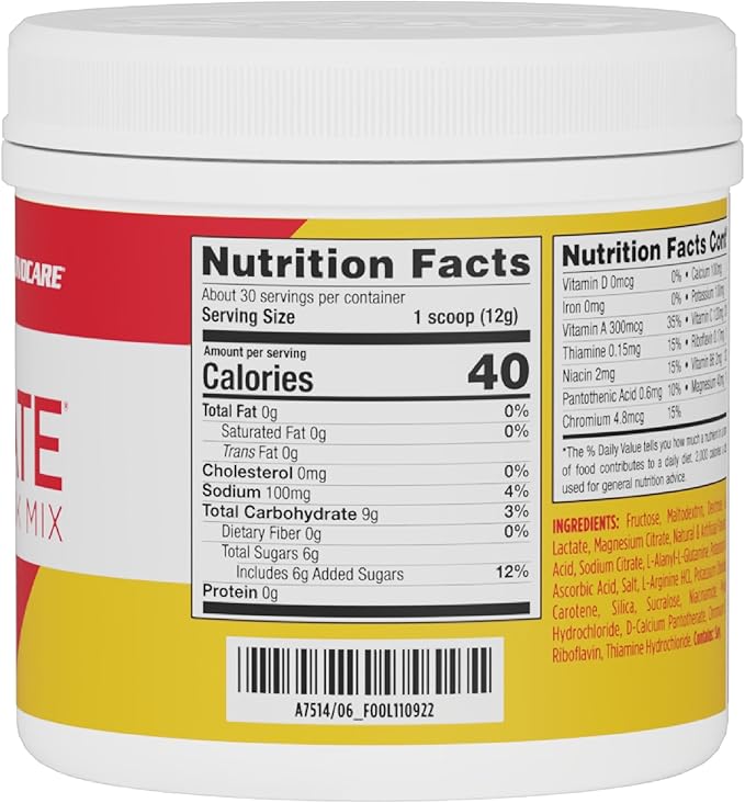 AdvoCare Rehydrate Electrolyte Drink Mix - Hydration & Recovery Drink with Sodium, Potassium & More - Mango Pineapple, 12.7 oz