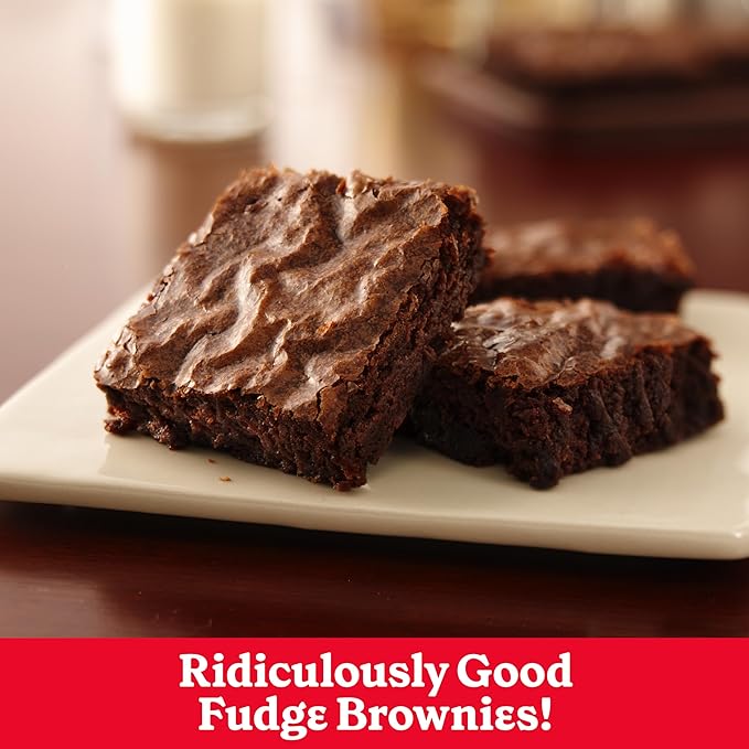 Betty Crocker Favorites Fudge Brownie Mix, Holiday Baking, 16.3 oz (Pack of 12)
