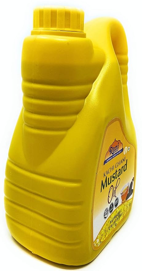 Rani Mustard Oil (Kachi Ghani) 67.6 Ounce (2 Liter) NON-GMO | Gluten Free | Vegan | 100% Natural | Kosher