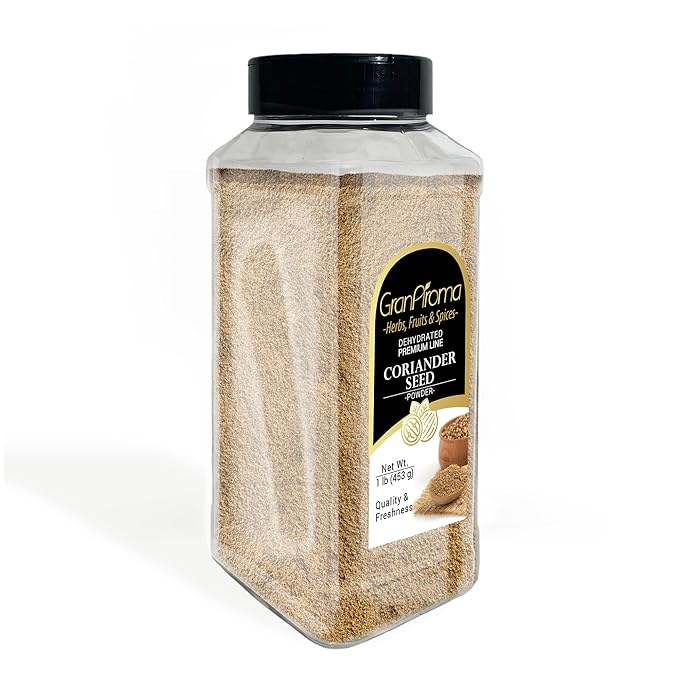 GranAroma Coriander Seed Powder, 1 lb, Light Flavor, Dry Rubs & Marinades