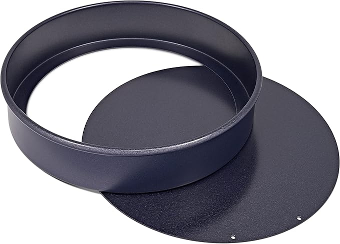 Zyliss E980195 Non-Stick Loose Base Round Sandwich Tin | 20cm/8in | Carbon Steel | Dark Blue | Cake Tin/Baking Tin/Bakeware/Cake Mould | Dishwasher Safe | 5 Year Guarantee