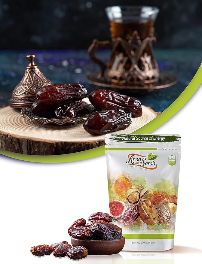 Anna and Sarah Fancy Medjool Dates in Resealable Bag, 1 Lb