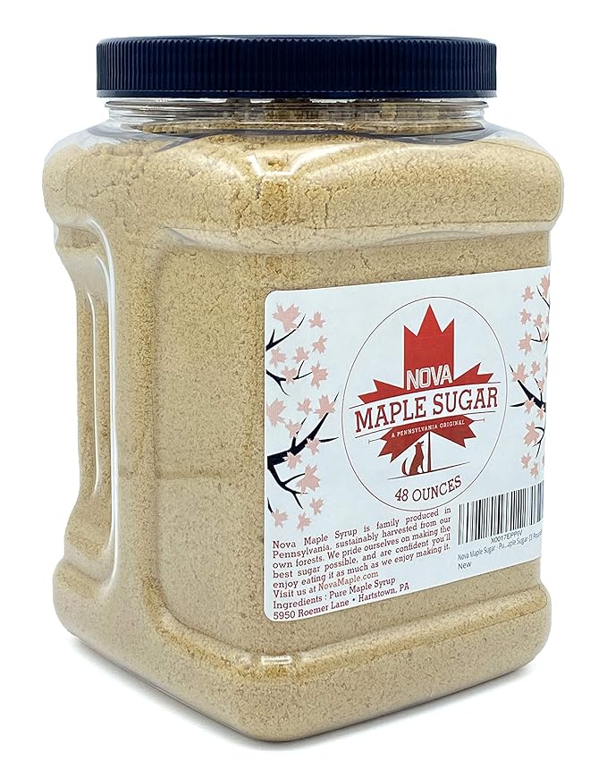 Nova Maple Sugar - Pure Grade-A Maple Sugar (3 Pounds)