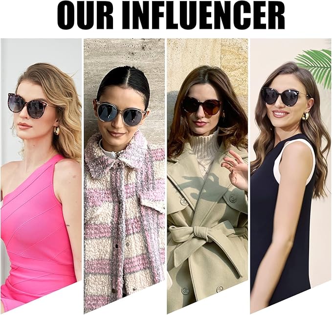 DUCO Oversized Polarized Sunglasses Womens Trendy Mirrored Shades Retro Round Vintage Light Weight UV400 Sun Glasses W016