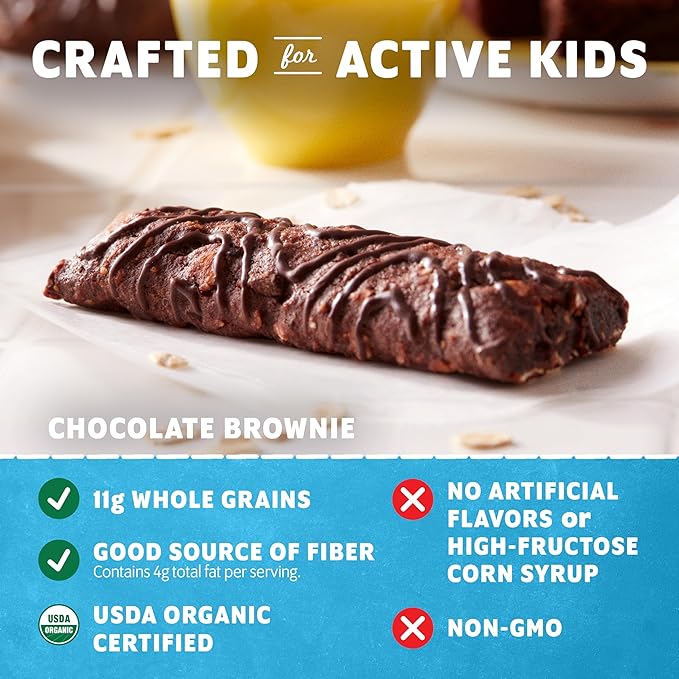 Zbar - Chocolate Brownie - Soft-Baked Energy Snack Bars - Non-GMO - 11g Whole Grains - USDA Organic Granola Bars (24 Pack)