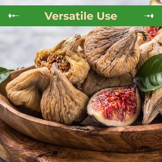 Sincerely Nuts Organic Dried Turkish Figs (2 LB)-Vegan, Kosher, and Gluten-Free Food-Nutritious and Delicious On-the-Go Snack-Loaded with Vitamins and Minerals-Enjoy for Breakfast, Lunch, and Dinner